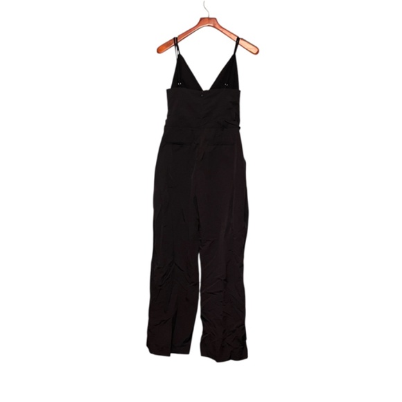 Zara High Waist Wide Leg Silver Buckle Detail Jumpsuit Size‎ S - Picture 5 of 8